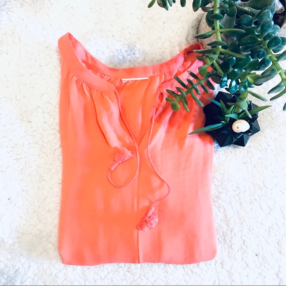 🔴4 for 25🔴 Coral Lightweight Boho Top - Picture 2 of 6